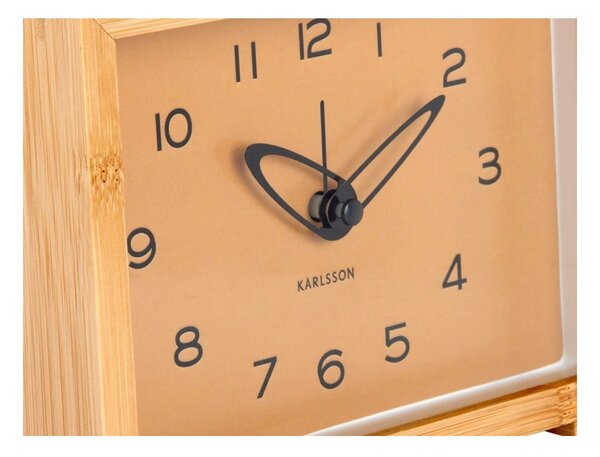 Designové hodiny s budíkem 6034YE Karlsson 19cm