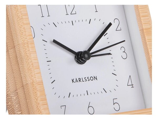 Designový budík 5924WH Karlsson 9cm