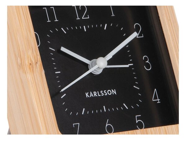 Designový budík 5924BK Karlsson 9cm
