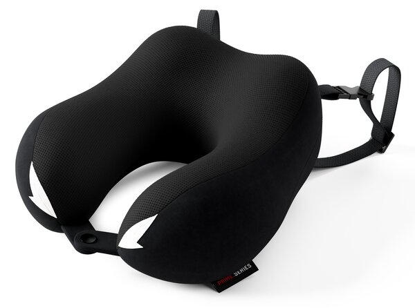 Cestovní polštář na krk, do letadla, paměťová pěna, černý: Diablo TRAVEL PILLOW