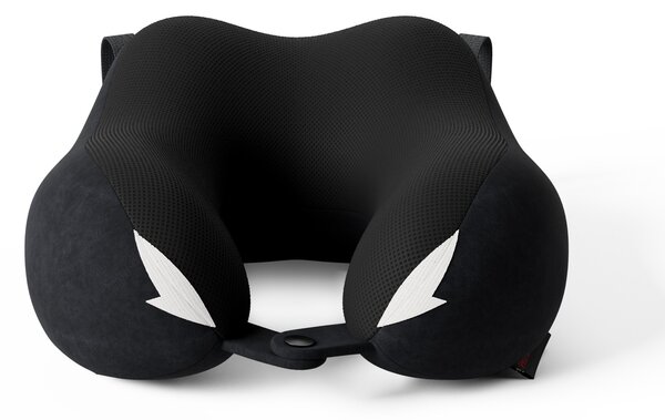 Cestovní polštář na krk, do letadla, paměťová pěna, černý: Diablo TRAVEL PILLOW