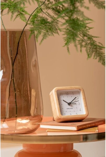 Designový budík 5924WH Karlsson 9cm