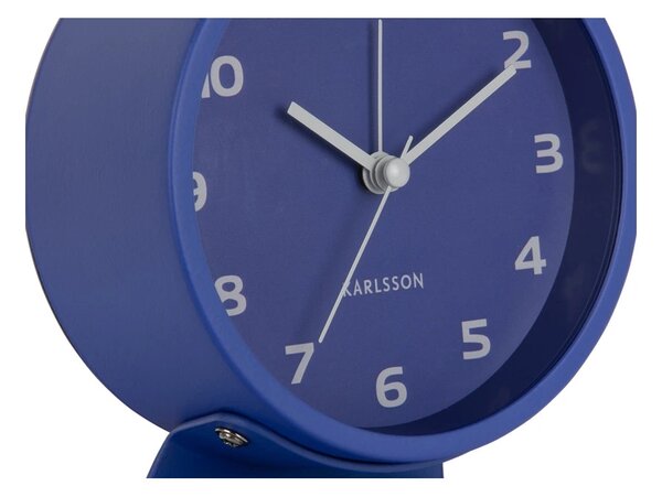Karlsson Stolní hodiny s budíkem 6082BL Karlssson 13cm