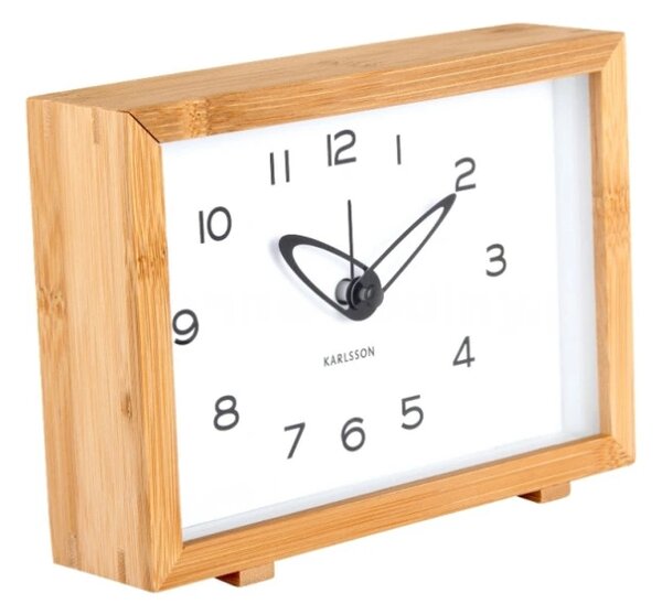 Designové hodiny s budíkem 6034WH Karlsson 19cm