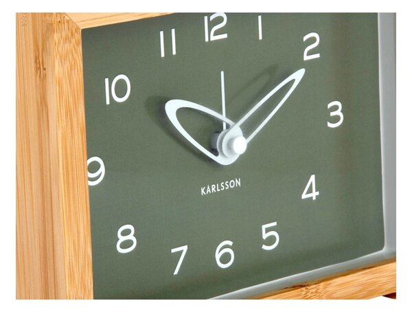 Designové hodiny s budíkem 6034GR Karlsson 19cm