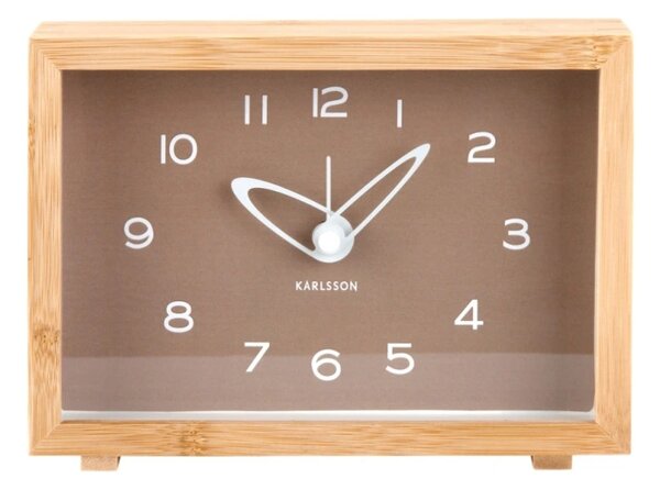 Designové hodiny s budíkem 6034BR Karlsson 19cm