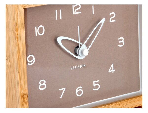 Designové hodiny s budíkem 6034BR Karlsson 19cm