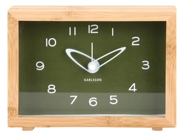 Designové hodiny s budíkem 6034GR Karlsson 19cm