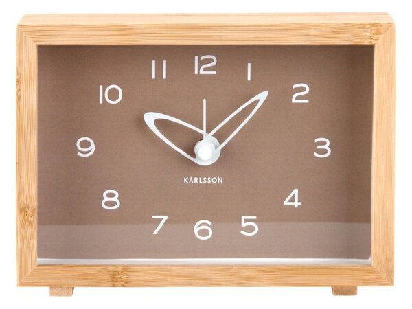 Designové hodiny s budíkem 6034BR Karlsson 19cm