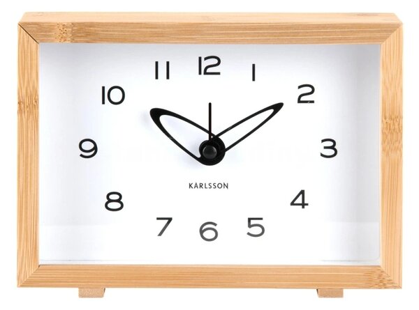 Designové hodiny s budíkem 6034WH Karlsson 19cm