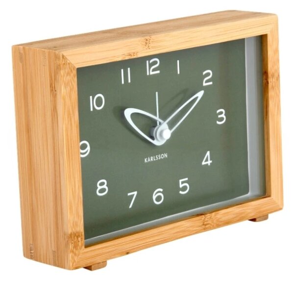 Designové hodiny s budíkem 6034GR Karlsson 19cm