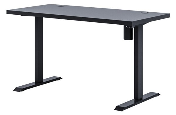 Polohovací stůl LANGE, 135x65x73-123, černá/černá