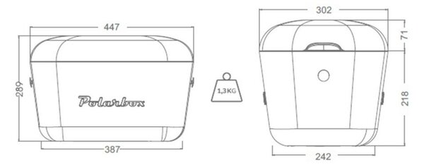Růžový chladicí box 20 l Pop – Polarbox