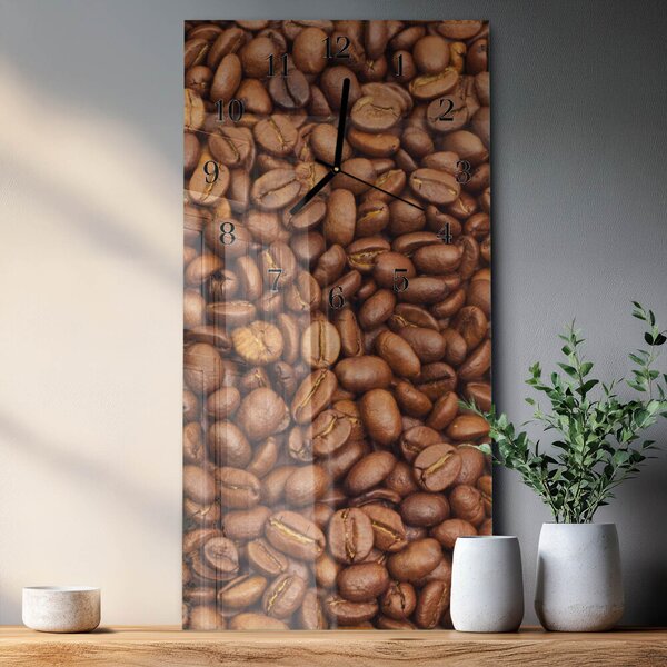Skleněné hodiny vertikální Fazole zsppc-30x60-00173308