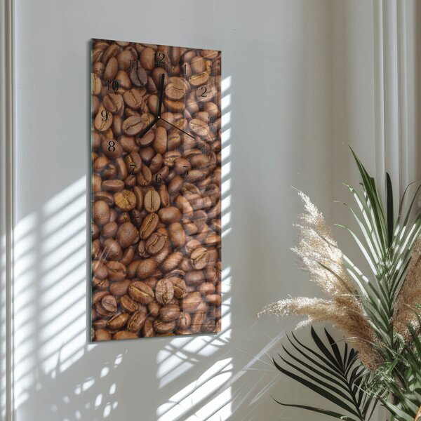 Skleněné hodiny vertikální Fazole zsppc-30x60-00173308