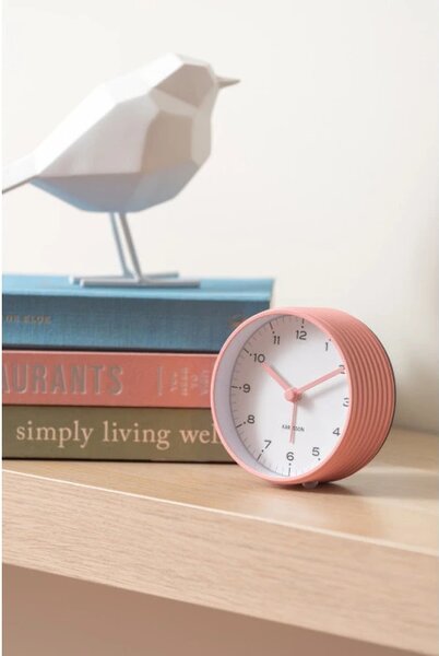 Designový budík 6010PI Karlsson 9cm