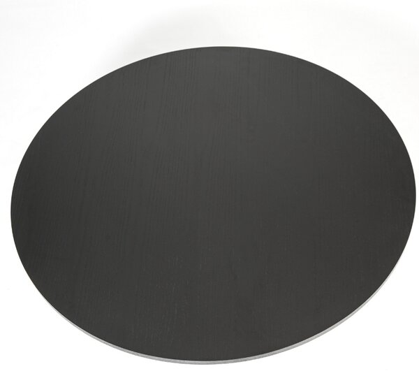 Černý jasanový kulatý odkládací stolek Teulat Cep 50 cm
