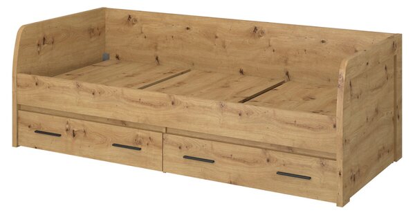 Postel 2s/90x200 s roštem dub artisan Ayson