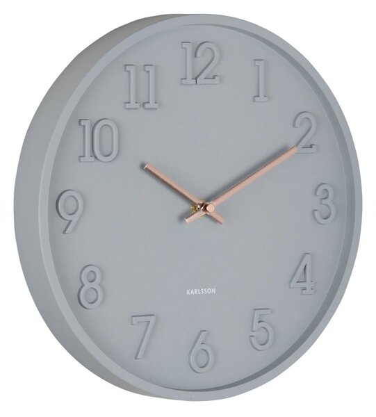 Designové nástěnné hodiny 6041GY Karlsson 30cm