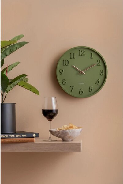 Designové nástěnné hodiny 6041GR Karlsson 30cm