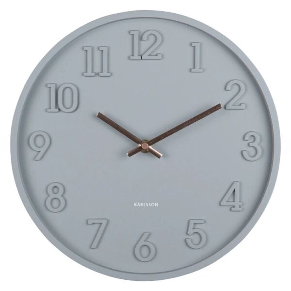 Designové nástěnné hodiny 6041GY Karlsson 30cm