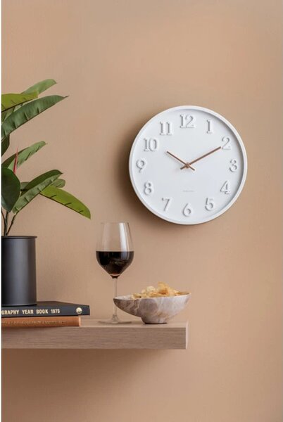 Designové nástěnné hodiny 6041WH Karlsson 30cm