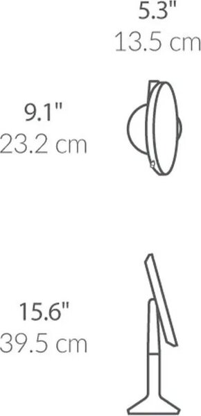 Simplehuman ST3034 Zrcadlo se sensorem Trio růžové zlato