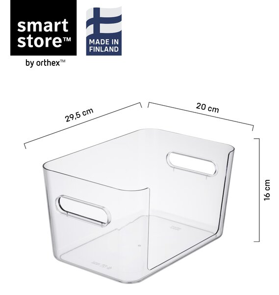 SMARTSTORE Organizér CompactClear, 7,2l otevřená přední hrana - 20 x 29,5 x 16 cm