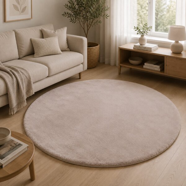 Koberec RABBIT beige kruh