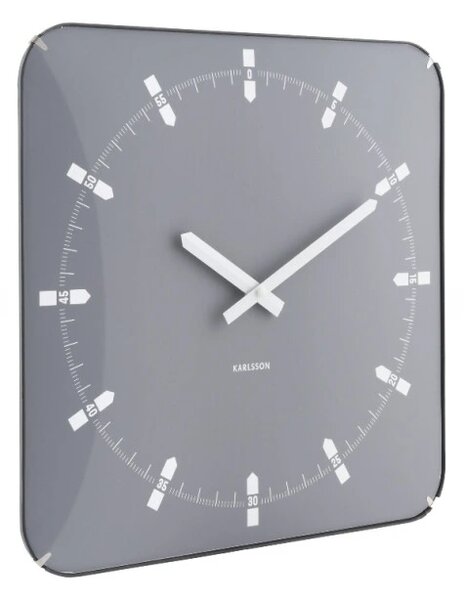 Designové nástěnné hodiny 6085GY Karlsson 35cm