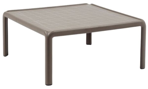 Nardi Šedo hnědý plastový zahradní konferenční stolek Komodo Tavolino 70 x 70 cm