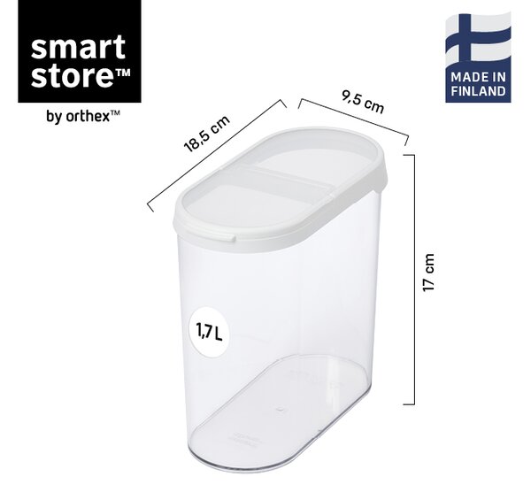 SMARTSTORE Dóza na potraviny s dávkovacím víčkem, FLIP - 1,7l