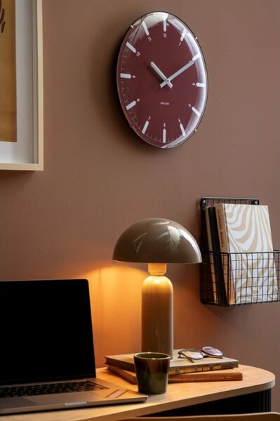 Designové nástěnné hodiny 6086RD Karlsson 35cm