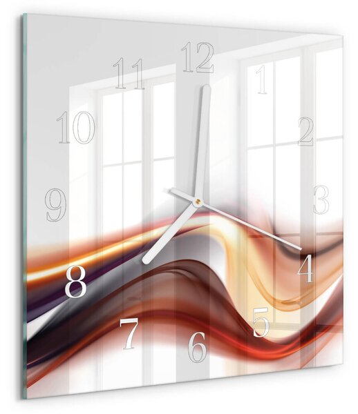 Skleněné hodiny Abstrakce zskb-30x30-00084478