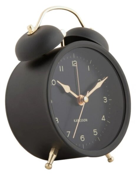 Designový budík 5998BK Karlsson 13,5cm