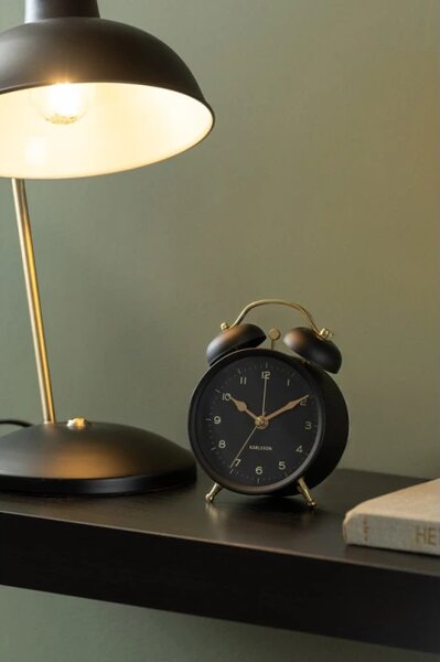 Designový budík 5998BK Karlsson 13,5cm