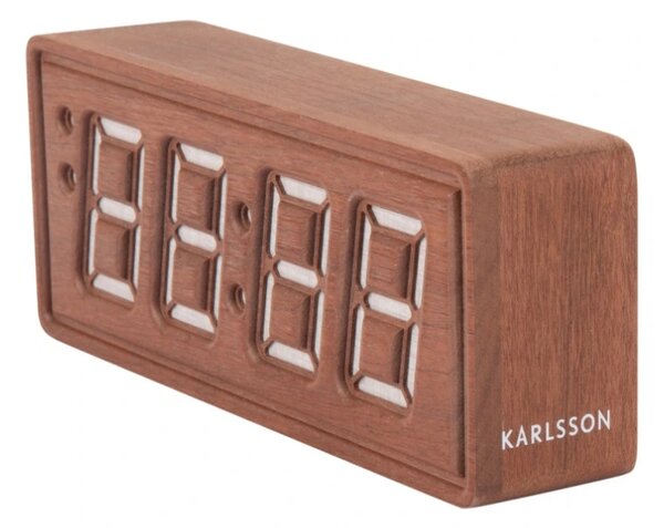 Designový LED budík - hodiny 6024DW Karlsson 20cm