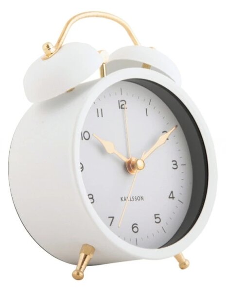Designový budík 5998WH Karlsson 13,5cm