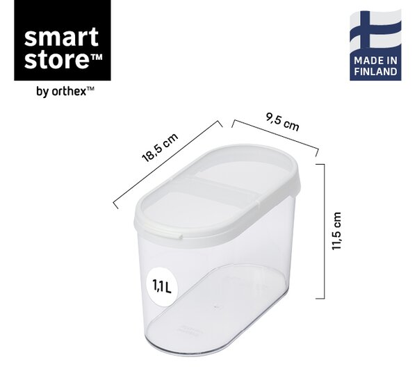 SMARTSTORE Dóza na potraviny s dávkovacím víčkem, FLIP - 1,2l