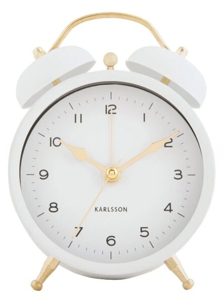 Designový budík 5998WH Karlsson 13,5cm