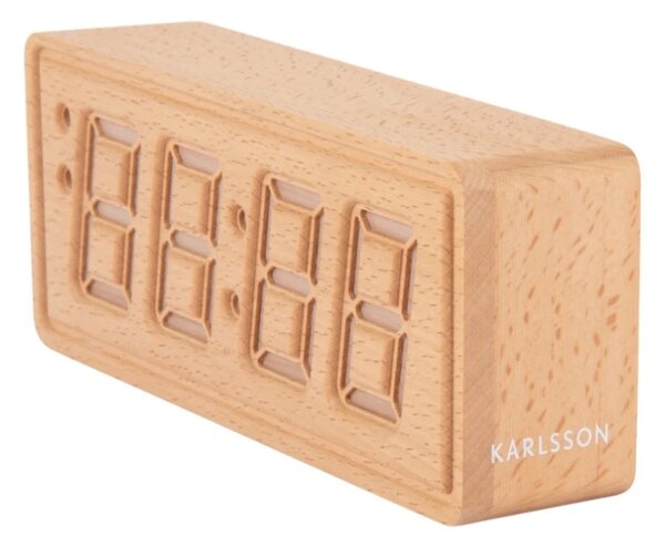 Designový LED budík - hodiny 6024WD Karlsson 20cm