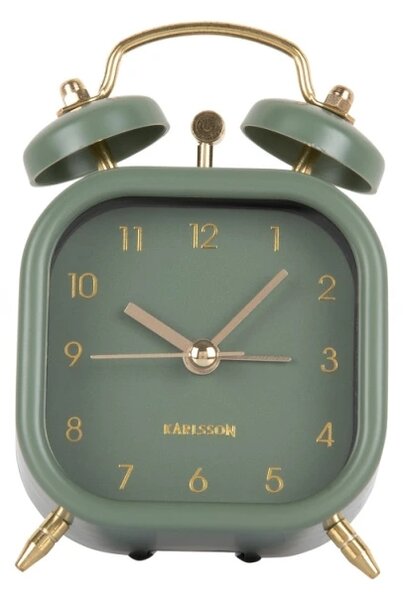 Designový budík 5921GR Karlsson 11,4cm