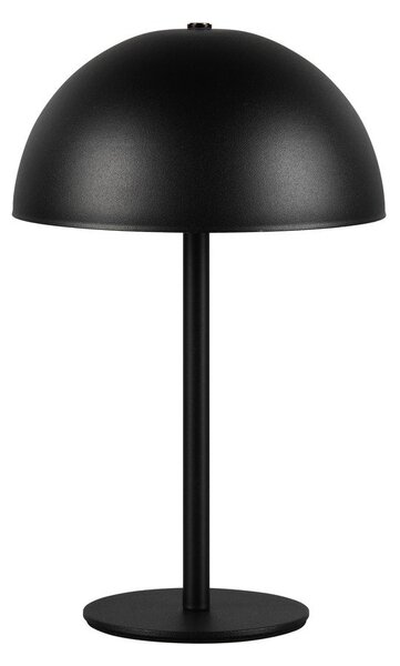 Matně černá LED stolní lampa s kovovým stínidlem (výška 21 cm) Munoz – Reality