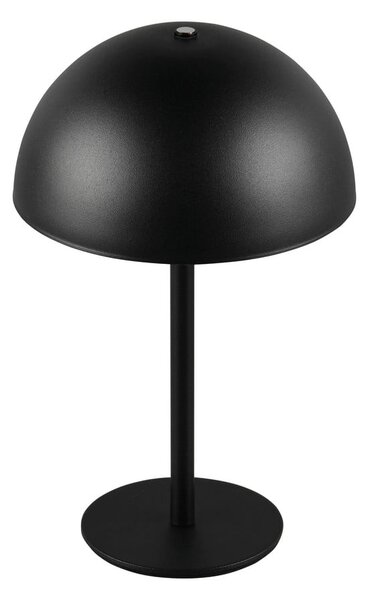 Matně černá LED stolní lampa s kovovým stínidlem (výška 21 cm) Munoz – Reality