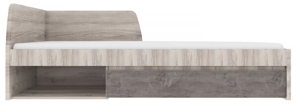 Postel 90x200 s roštem kaštan nairobi / onyx Jazz