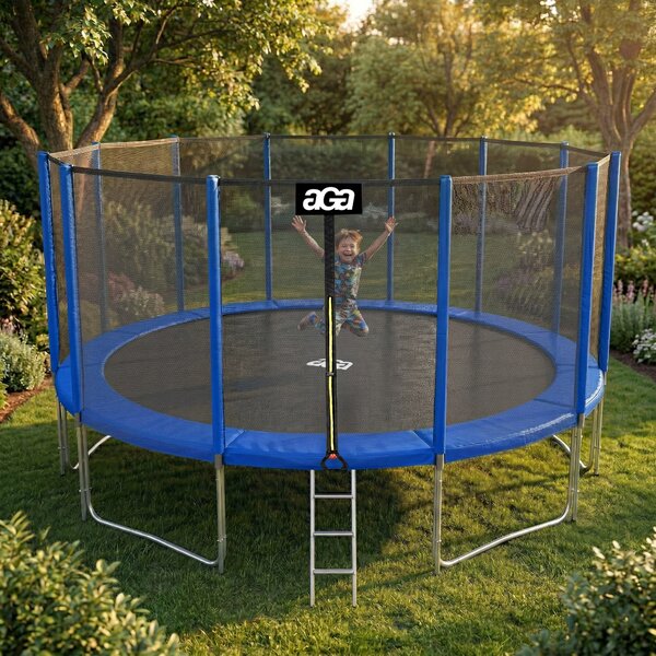 Trampolína Aga SPORT PRO 500 cm Blue + ochranná síť