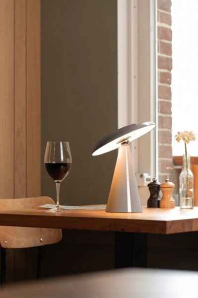 Stolní nabíjecí LED lampa 2073GY Leitmotiv 26cm
