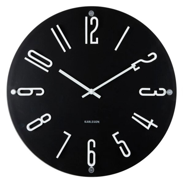 Designové nástěnné hodiny 6090BK Karlsson 40cm