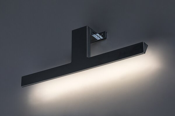 Koupelnové nástěnné LED svítidlo LORIC chrom, šířka 30 cm