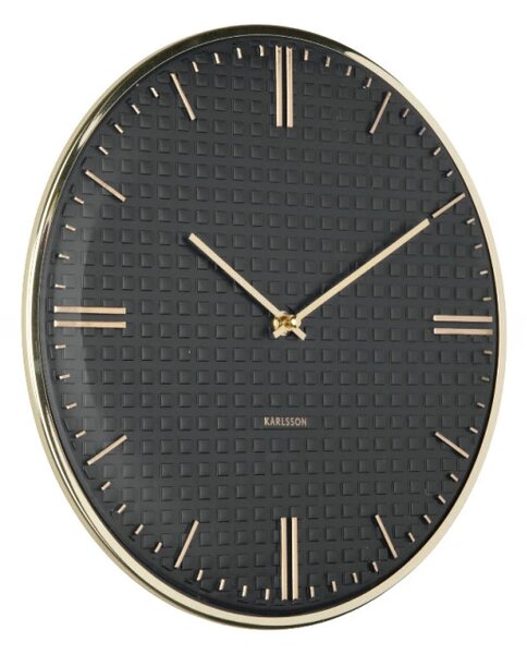 Designové nástěnné hodiny 6091BK Karlsson 35cm